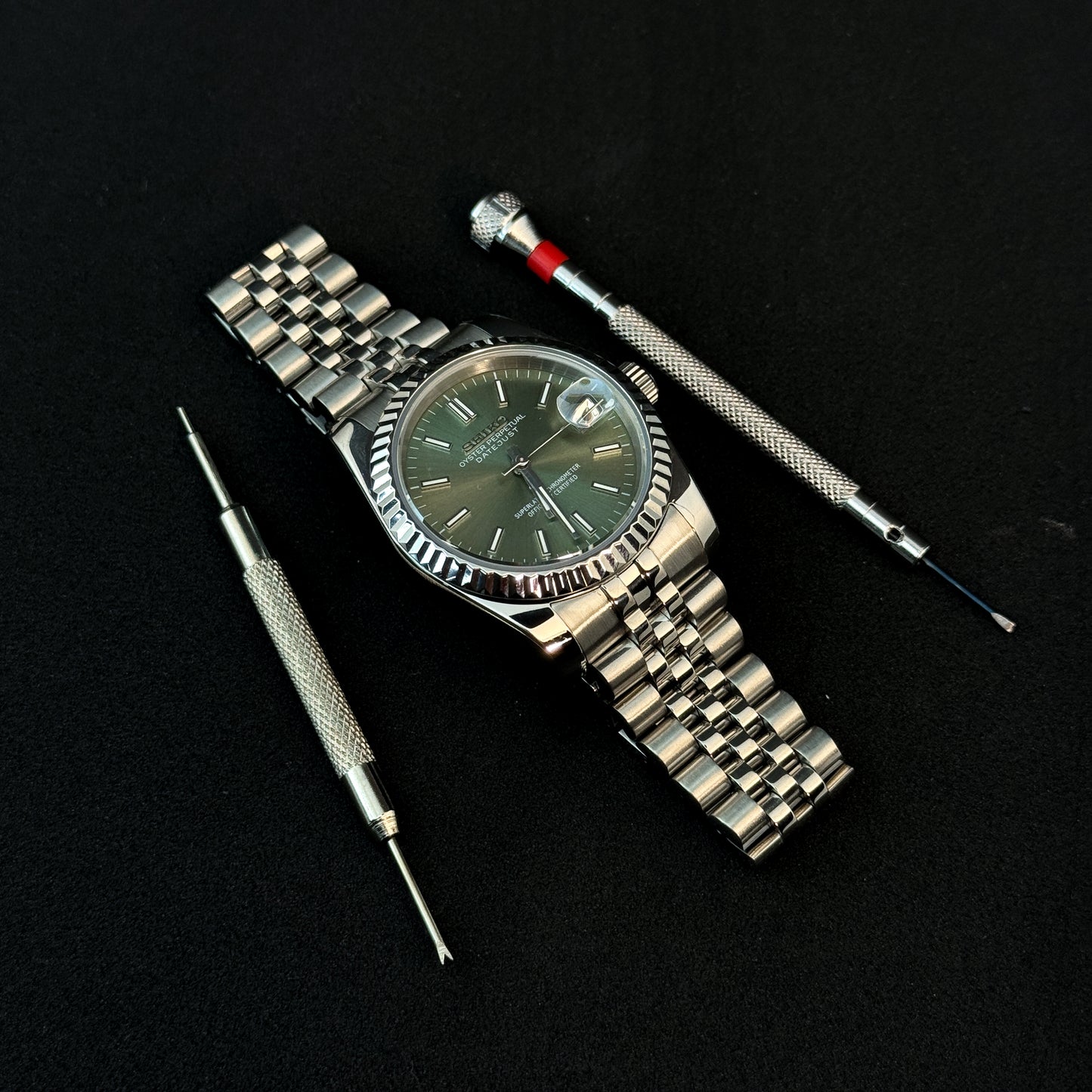 DATEJUST MINT LUME - CUSTOM SEIKO NH35 AUTOMATIC WATCH