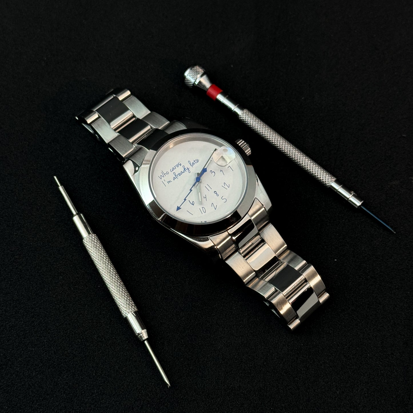 DATEJUST WHO-CARES - CUSTOM SEIKO NH35 AUTOMATIC WATCH