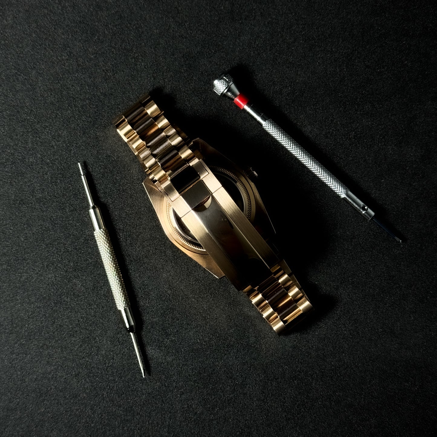 DATEJUST COCOA ROSE GOLD ARABIC - CUSTOM SEIKO NH35 AUTOMATIC WATCH