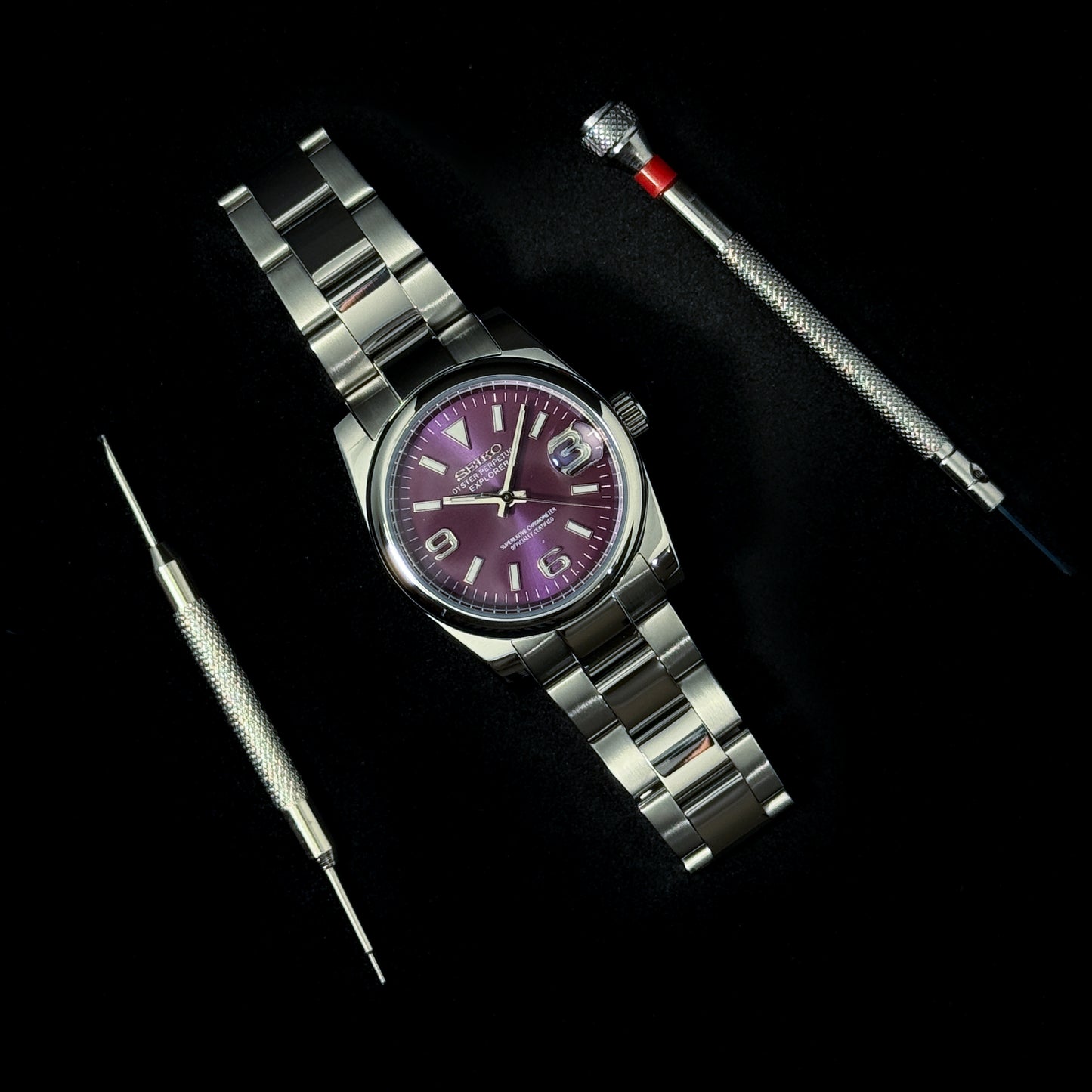 NODATE GRAPE - CUSTOM SEIKO NH35 AUTOMATIC WATCH