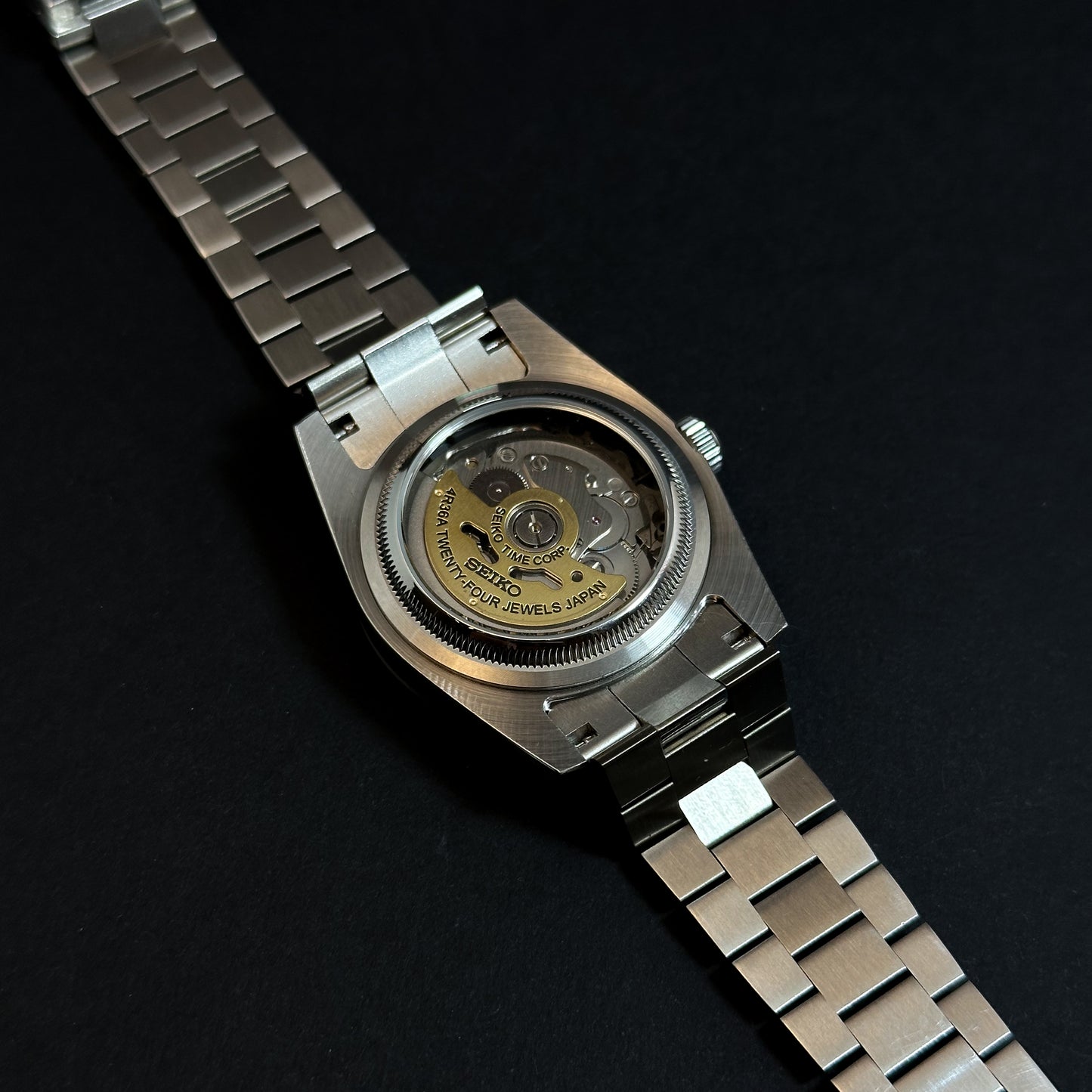 DATEJUST OLIVE ARABIC - CUSTOM SEIKO NH35 AUTOMATIC WATCH