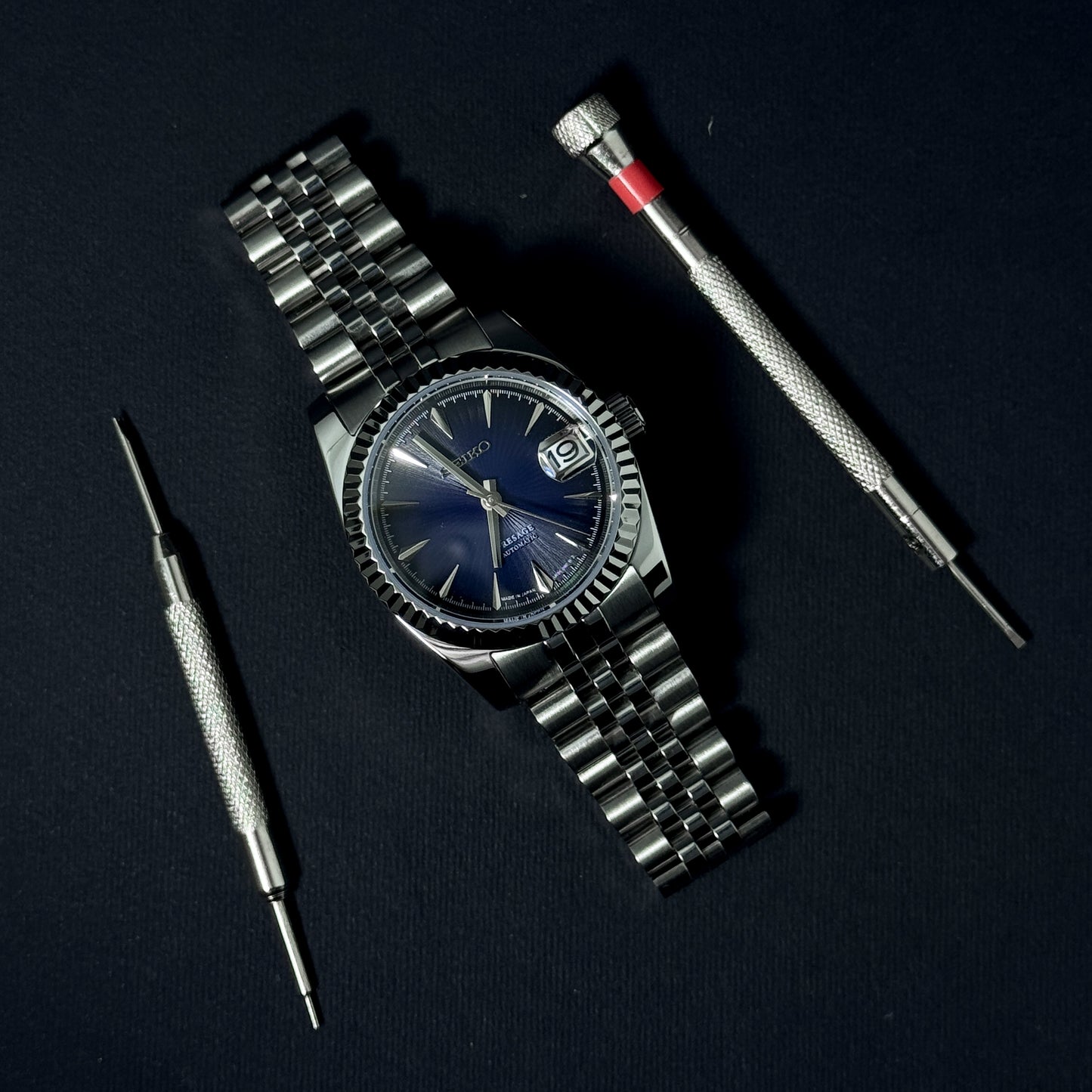 DATEJUST INDIGO BLUE - CUSTOM SEIKO NH35 AUTOMATIC WATCH