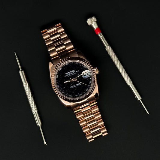 DATEJUST STARDUST ROSE GOLD - CUSTOM SEIKO NH35 AUTOMATIC WATCH