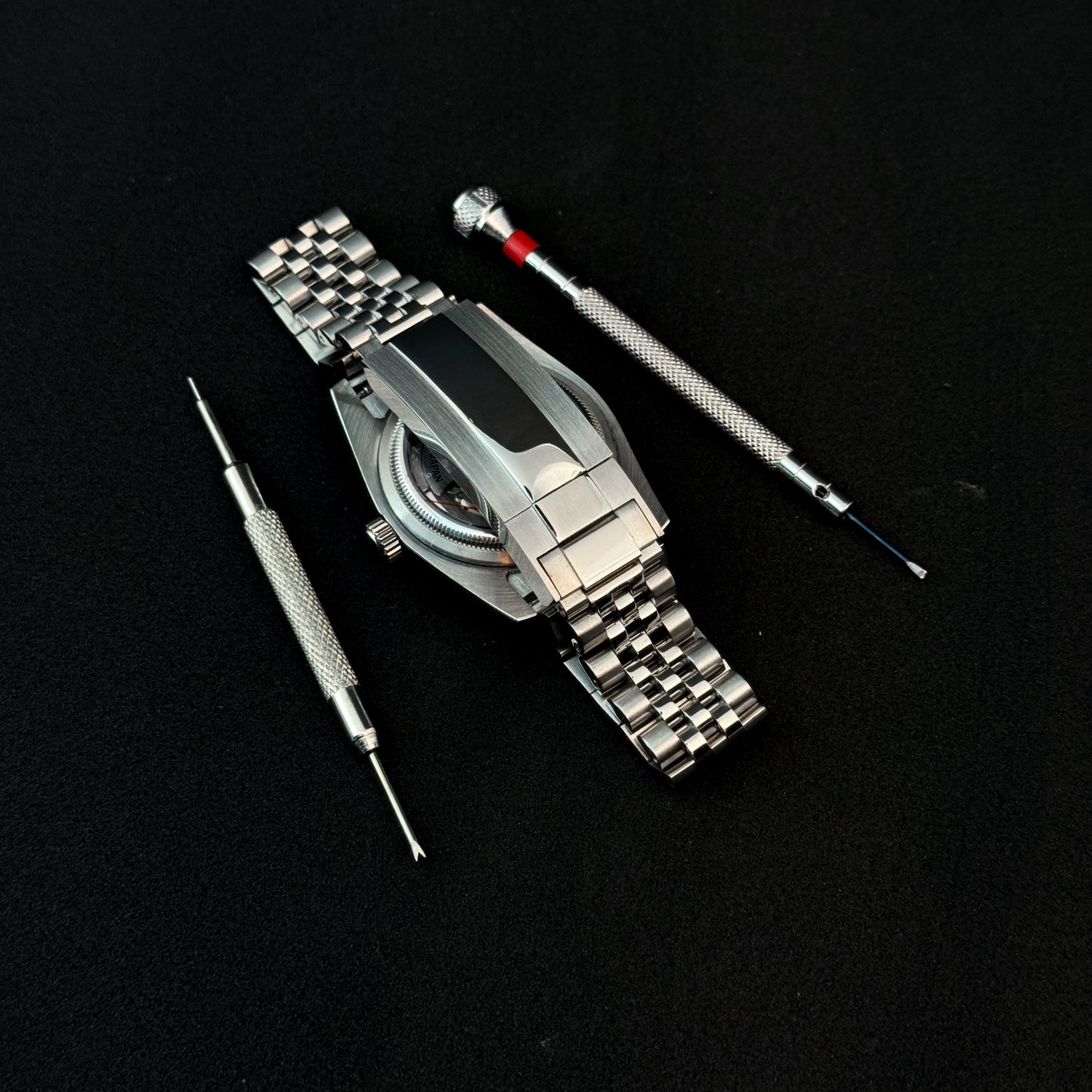 DATEJUST CARBON ARABIC - CUSTOM SEIKO NH35 AUTOMATIC WATCH