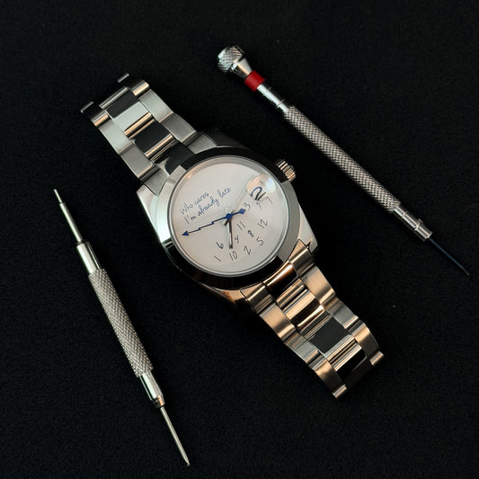 DATEJUST WHO-CARES - CUSTOM SEIKO NH35 AUTOMATIC WATCH