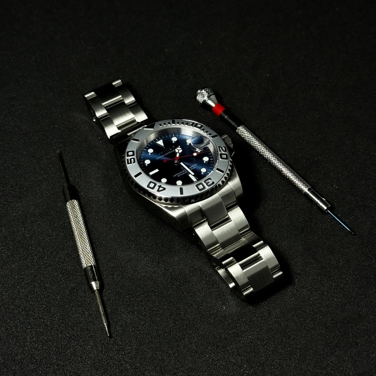 YACHT-BLUE - CUSTOM SEIKO NH35 AUTOMATIC WATCH