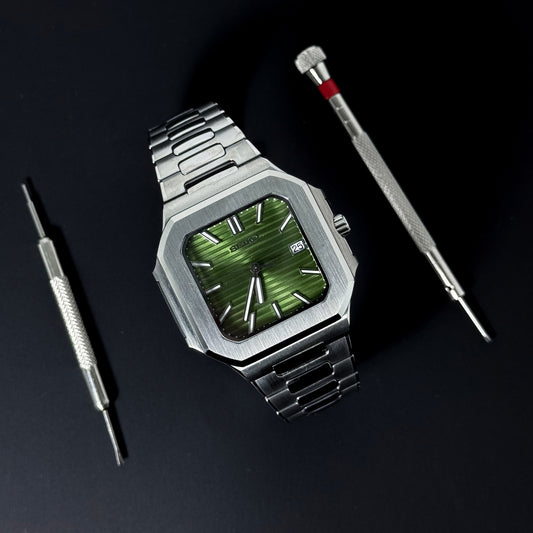 CUBITUS MINT GREEN - CUSTOM SEIKO NH35 AUTOMATIC WATCH