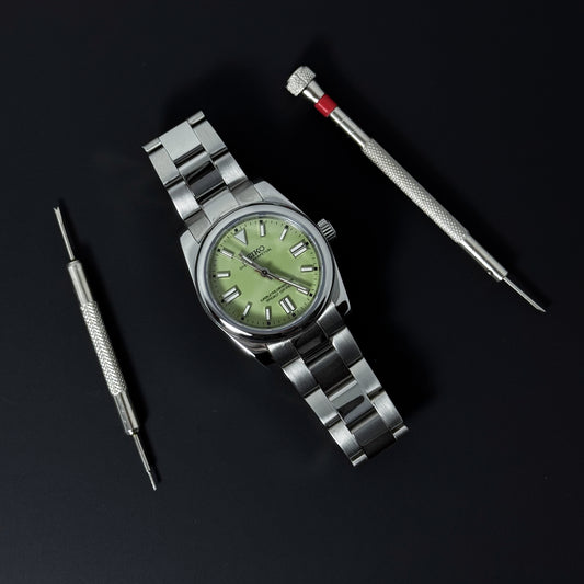 OP PISTACHIO- CUSTOM SEIKO NH35 AUTOMATIC WATCH