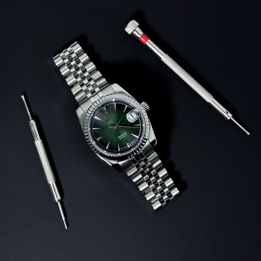 DATEJUST LEAF GREEN - CUSTOM SEIKO NH35 AUTOMATIC WATCH