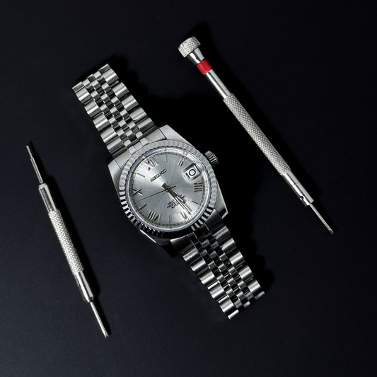 DATEJUST PLATINUM ROMAN - CUSTOM SEIKO NH35 AUTOMATIC WATCH