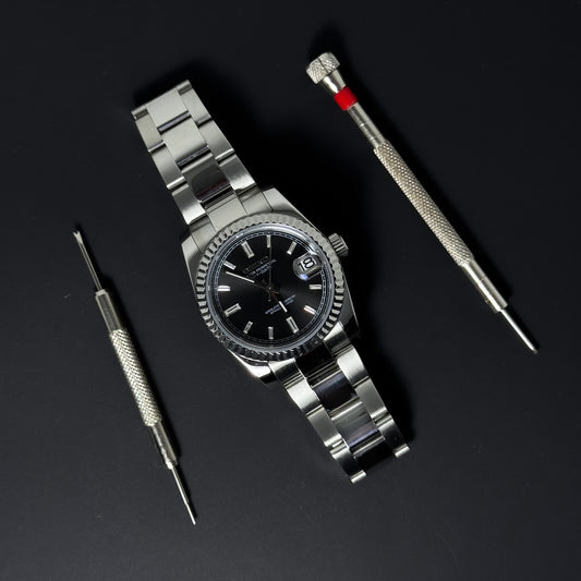 DATEJUST CLASSIC ONYX CRYSTALS - CUSTOM SEIKO NH35 AUTOMATIC WATCH