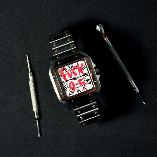 HALF ROSE GOLD SANTOS FVCK 9.5 - CUSTOM SEIKO NH35 AUTOMATIC WATCH