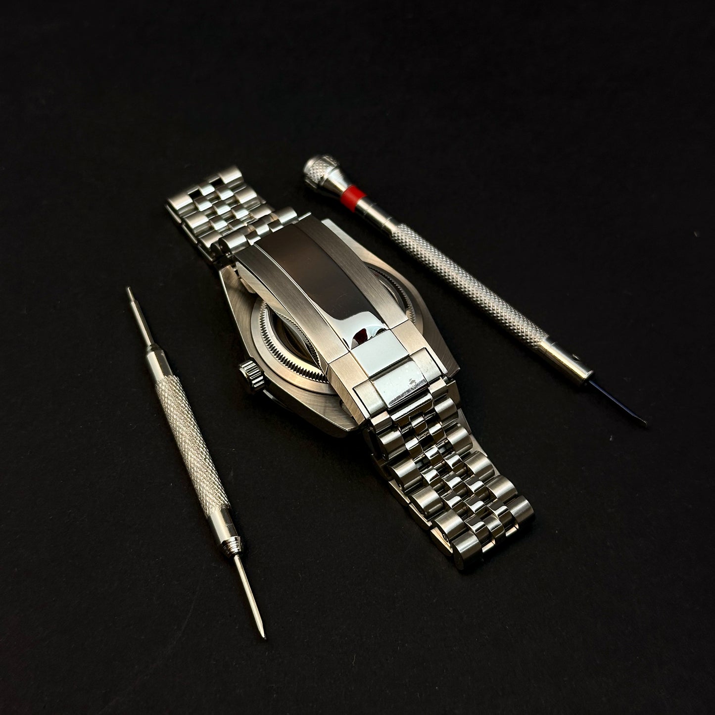 DATEJUST BLACK LUME - CUSTOM SEIKO NH35 AUTOMATIC WATCH