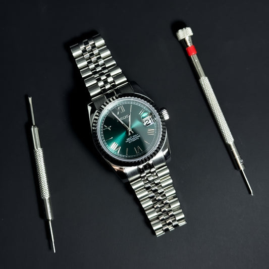 DATEJUST OCEAN BLUE ROMAN - CUSTOM SEIKO NH35 AUTOMATIC WATCH