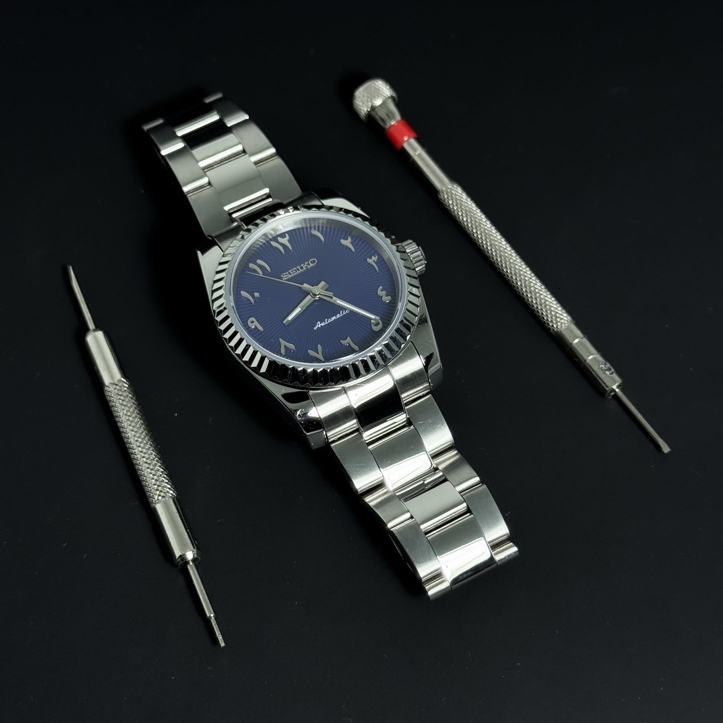 DATEJUST CLASSIC AZURE ARABIC - CUSTOM SEIKO NH35 AUTOMATIC WATCH