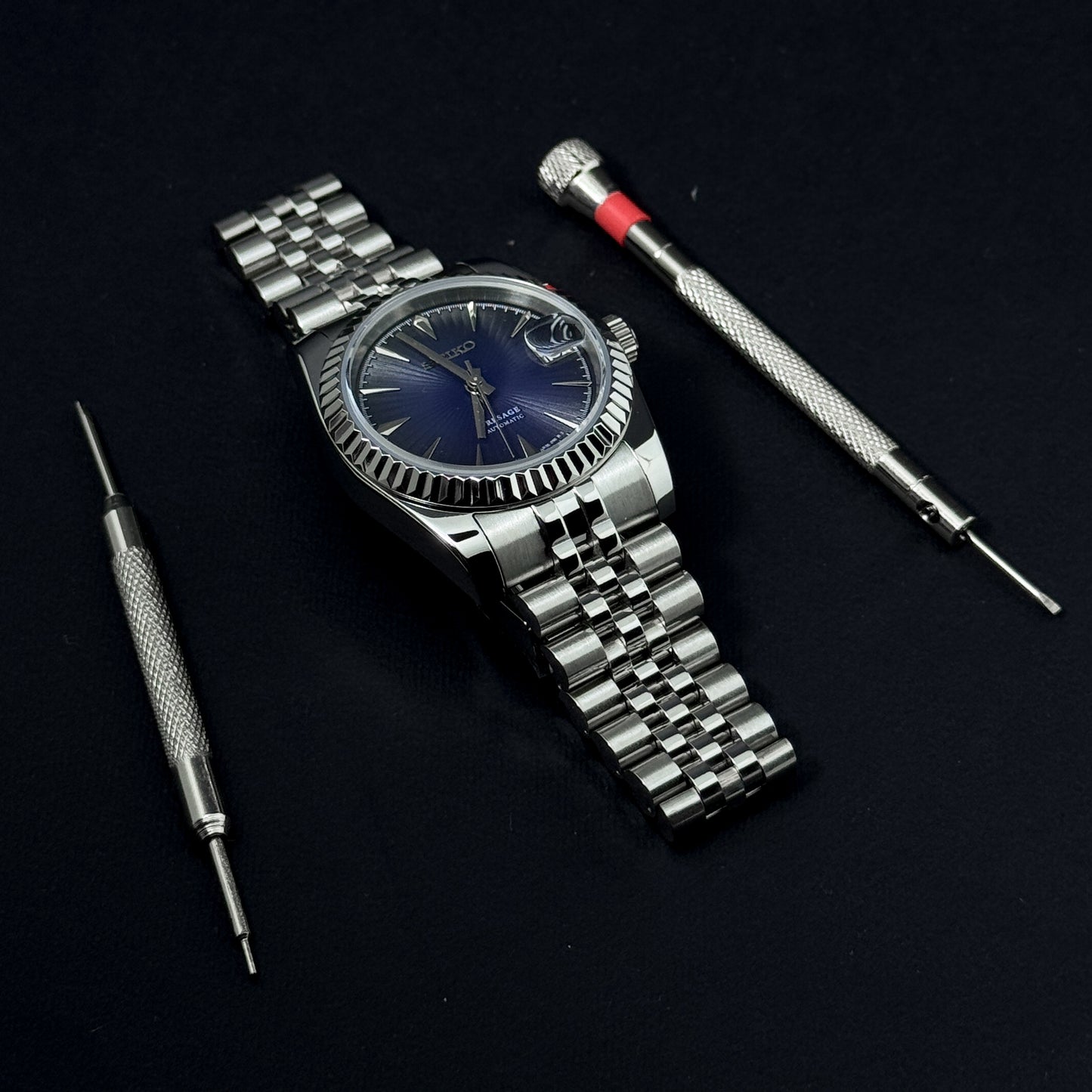 DATEJUST INDIGO BLUE - CUSTOM SEIKO NH35 AUTOMATIC WATCH